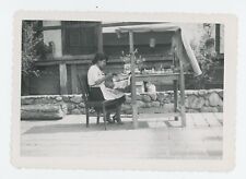 Vintage Photo Historical Woman Craft Olvera Street El Pueblo Los Angeles CA 1948 picture