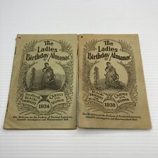 The Ladies Birthday Almanac 1934 & 1938 Cardui Vintage Medicine Advertisement picture