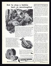1943 Carborundum Abrasive Products How Stop Bubble Bent on Manslaughter Print Ad picture