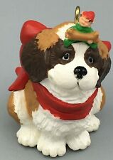 Puppy's Best Friend Vintage Hallmark 1986 Christmas Hanging Ornament Holiday picture