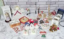 Vintage Christmas Ornaments Lot Of 34 Hallmark Angel Snowflake Handmade Wooden picture