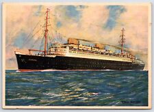 Postcard SS Europa Steamer Ship Norddeutscher Lloyd Bremen Cruise Line V23 picture