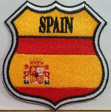 Espana / Spain Crest Tactical Military Flag Patch Shoulder With Hook & Loop picture