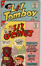 Li'l. Genius # 3 (5.5) 3/1962 & Li'l Tomboy # 100 (4.5) 8/1958 CDC 10c Silver picture