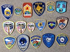 Obsolete vintage American US USA Alaska Police patches x 17 patch lot 02 picture