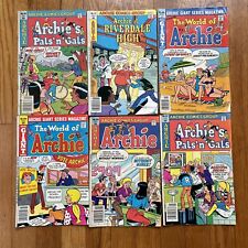 Archie Comic Books Mixed Lot Of 6 Pals And Gals Giant Vintage 80s picture