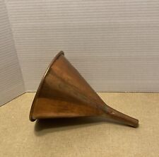 Antique DOVETAILED Heavy Copper Funnel 10