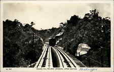 Penang Hill Railway Crossing Train c1920s Real Photo Postcard MALAYA picture