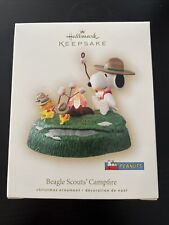 Hallmark Ornament PEANUTS Beagle Scouts' Campfire 2007 NEW IN BOX picture