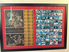 Star Wars original  Series 1 Topps two UNCUT trading card sets framed EXCELLENT picture