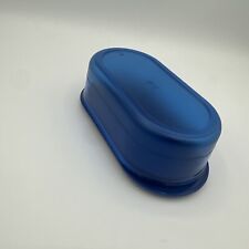Tupperware Acrylic Butter Dish Keeper for Stick of Butter In  Blue NEW picture