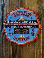 Massachusetts - Boston MA Fire Dept Fire Patch 5x5 Inch Memorial Patch picture