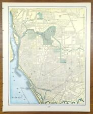 Vintage 1896 BUFFALO NEW YORK Map 11