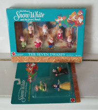 Vintage Disney Snow White & Seven Dwarfs Lot Collectible Figures 3-pk AND 7-Pack picture