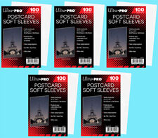 500 ULTRA PRO POSTCARD CLEAR SOFT SLEEVES 5 Packs Acid Free Collectible Archival picture