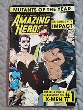 Amazing Heroes #192 Jim Lee Marvel Comic Book Magazine - RARE Yellow Trade Press picture