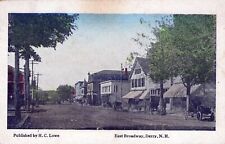 DERRY NH - East Broadway Postcard - 1918 picture