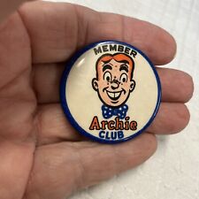 Vintage 1950s ORIGINAL Archie Club Member Pin Pinback Button Archie Comics E3 picture