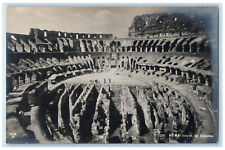 c1940's Interno Del Colosseo Rome Italy Unposted Vintage RPPC Photo Postcard picture