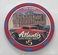 Atlantis Casino Resort $5 Gaming Chip Reno Nevada NV Hot August Nights 1998 picture