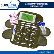 20 pcs US Military Style Surplus Emergency Survival Kit and Molle Pouch German G picture