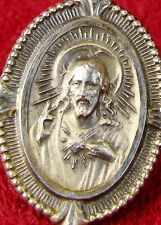 Vintage WWII Chaplain Estate Collection SUPERB Sterling Catholic Scapular Medal picture