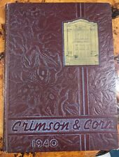Antique Crimson & Corn Yearbook 1940 Murphysboro Township Illinois  High School picture