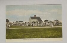 Rare Postcard Baseball Game on Sea Cliff Field Nantucket Island, MA Vintage HTF picture