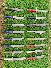 16 PCS SET AMAZING DEAL AVAILABLE  HUNTING CHEF ,BOWIE ,KNIFE HANDLE BONE + WOOD picture