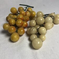Vintage Italian Alabaster Grape Cluster Times Two picture