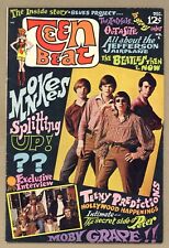 Teen Beat #1 (VG+) Monkees MOBY GRAPE Beatles SUPREMES Animals 1967 DC X668 picture