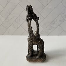 African Giraffe Couple Art Sculpture 6” Figurine picture