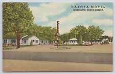 Jamestown North Dakota,  Motel Linen Postcard picture