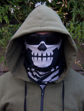 BLACK Skull Face Mask Multi-Purpose Swat Ops URBAN Head Wrap Mil-Spec Monkey MSM picture