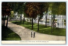 c1920's East From Hotel 2 Gentle Man Bedford Springs Pennsylvania PA Postcard picture