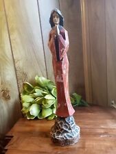Southern Living At Home Santos Praying Wooden Angel with Metal Wings 16