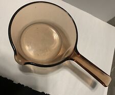 Vintage Corning Vision Ware Amber 1L Sauce Pan - NO LID picture