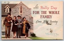 Rally Day WW2 Military 1944 Presbyterian Church Duncannon Pennsylvania Postcard picture