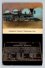 Chattanooga TN-Tennessee, Locomotive General, Antique, Vintage Postcard picture