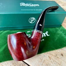 Peterson Killarney Red Full Bent Oom Paul Sitter (306) Fishtail Tobacco Pipe NEW picture