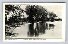 Lake Osakis MN-Minnesota, Scenic View Boat Battle Point, Vintage c1910 Postcard picture