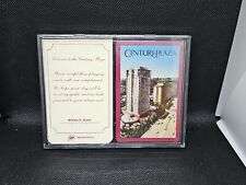 2x Vintage Century Plaza Playing Cards Full Deck Wrapped Original Case (SEALED) picture