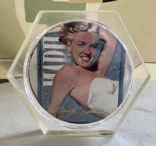 Vintage Lucid, Clear Plastic Marilyn Monroe Coaster Collectors picture