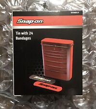 Snap On Tools 24 Band-Aid Bandages Vintage Style Tin Mini Metal Tool Chest New picture