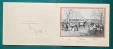 Antique Signed Royal Horse Race Christmas Card Queen Elizabeth Queen Mother 1962 picture