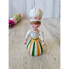 Decarlini? vintage maiden figural cook chef baker ornament lady Italian Italy Xm picture