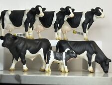 Schleich Cows Lot Of 6 Figures Educational Animal Toy 2000 Germany USED picture
