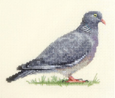 WOOD-PIGEON Bird ~ Full counted cross stitch kit + all materials *Fido Stitch picture