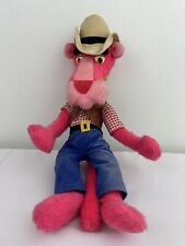 Pink Panther Western Cowboy Rare Vintage 1980 Stuffed Toy 20 in - Stuffed Animal picture