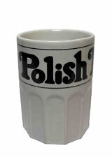 Vintage Polish Mug Gag Gift Ceramic Handle Inside picture